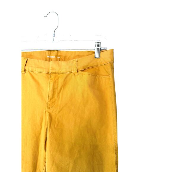 Old Navy Yellow Office Business Career Work Corporate Pixie Ankle Pants Size 8 - Picture 6 of 11